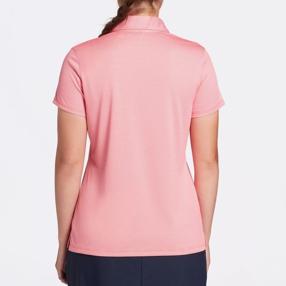 NWT Lady Hagen Women's Jacquard Mesh Short Sleeve Golf Polo - Picture 2 of 4